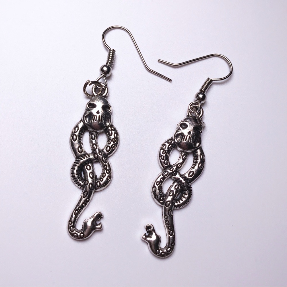 ⚡️HP // Dark Mark Silver Dangle Earrings